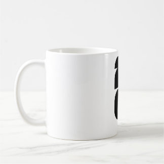 Minimalistische Fußball-Trophäe-Silhouette Weiß au Kaffeetasse