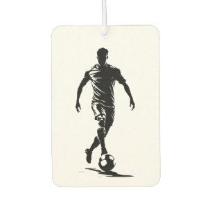 Minimalistische Fußballspieler-Silhouetten-Kunst-A Autolufterfrischer