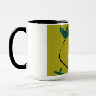 Minimalistische Gänseblümchen-Blumen-Abstrakte Bot Tasse