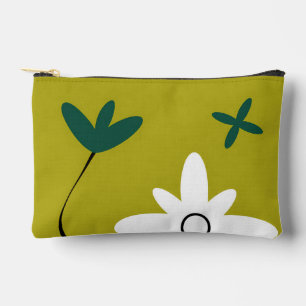 Minimalistische Gänseblümchen-Blumen-Abstrakte Bot Zubehörtasche