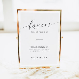 Minimalistische Gastgeschenke Hochzeiten für elega Poster