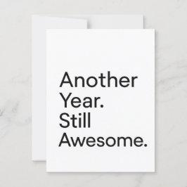 Minimalistische Geburtstagskarte für Erwachsene Postkarte