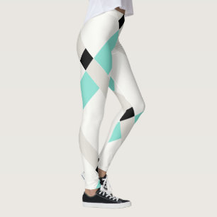 Minimalistische Geofarben blockiert Leggings der M
