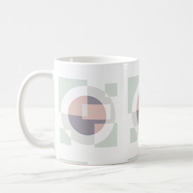 Minimalistische Geometrie Kaffeetasse (Links)