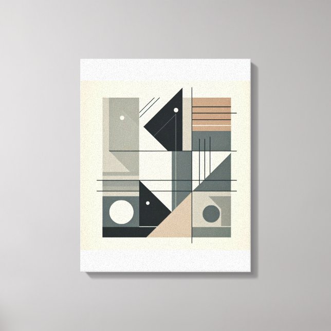Minimalistische Geometrie Leinwanddruck (Vorderseite)