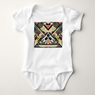 Minimalistische Geometrie: Musterdesign Baby Strampler