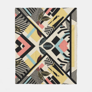 Minimalistische Geometrie: Musterdesign Fleecedecke