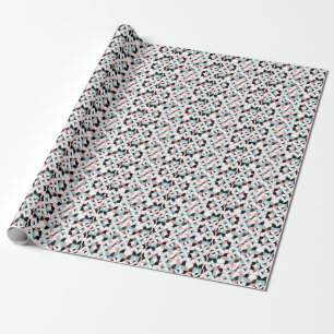 Minimalistische Geometrie, skandinavische Kunstwer Geschenkpapier