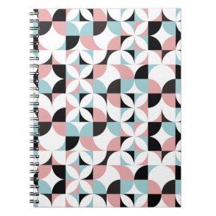 Minimalistische Geometrie, skandinavische Kunstwer Notizblock