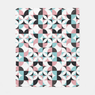 Minimalistische Geometrie, skandinavisches Kunstwe Fleecedecke