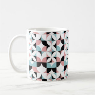 Minimalistische Geometrie, skandinavisches Kunstwe Kaffeetasse