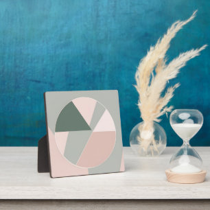 Minimalistische geometrische abstrakte Kreis-Kunst Fotoplatte