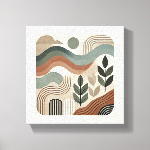 Minimalistische geometrische abstrakte Kunst Leinwanddruck