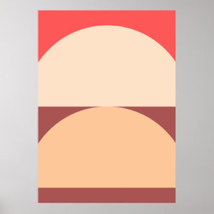 Minimalistische geometrische Abstrakte Kunst Poster
