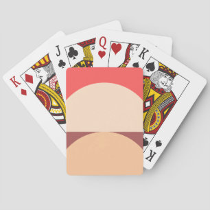 Minimalistische geometrische Abstrakte Kunst Spielkarten