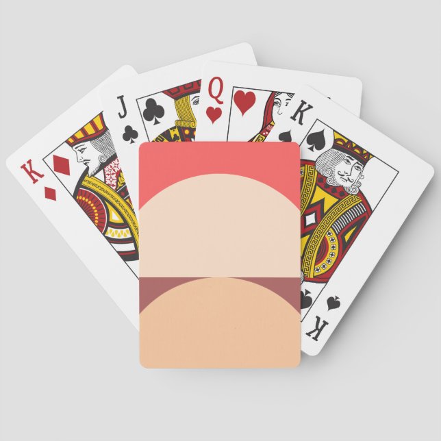 Minimalistische geometrische Abstrakte Kunst Spielkarten (Rückseite)