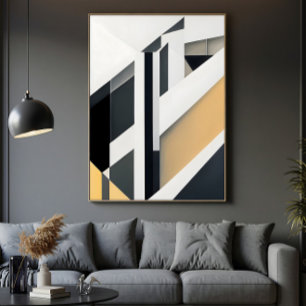 Minimalistische geometrische Abstraktion Leinwanddruck