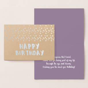 Minimalistische geometrische Blase Confetti Geburt Folienkarte