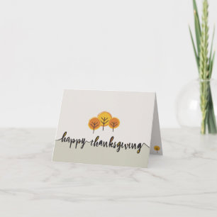 Minimalistische geometrische Happy-Thanksgiving-Sc Dankeskarte