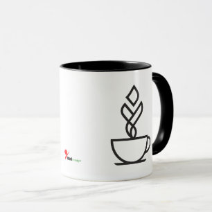 Minimalistische geometrische Kaffeetasse – Moderne