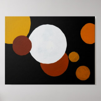 Minimalistische geometrische Kunst im Mid-Century- Poster