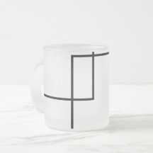 Minimalistische geometrische Quadrate Milchglas