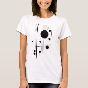 Minimalistische geometrische Rundkreissymfonie T-Shirt