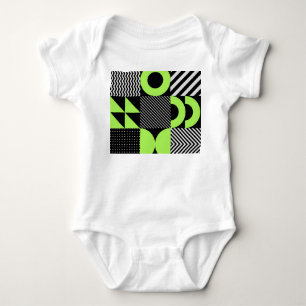 Minimalistische geometrische, skandinavische Vinta Baby Strampler