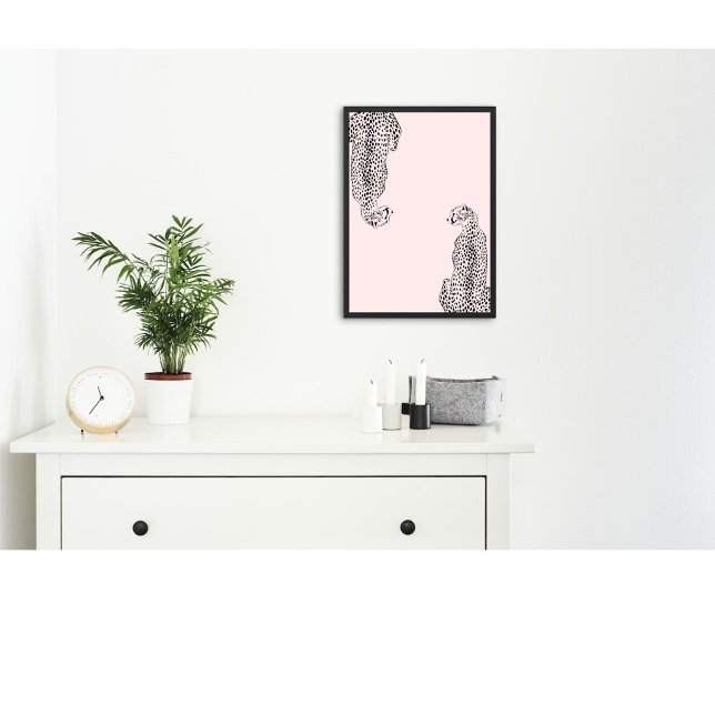 Minimalistische Gepard-Wandkunst | Modern  Poster (Von Creator hochgeladen)