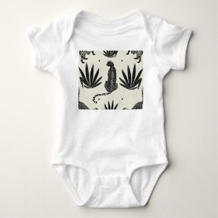 Minimalistische Geparden-Illustration Vintag Baby Strampler