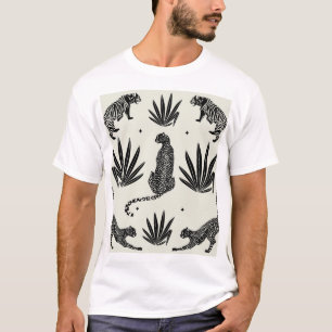 Minimalistische Geparden-Illustration Vintag T-Shirt