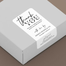 Minimalistische Geschäft Dankeschön Box Siegel Ver