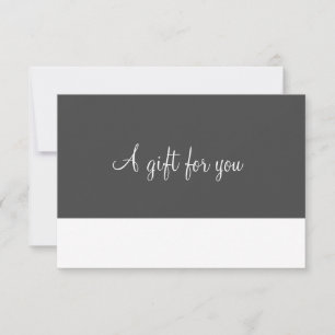 Minimalistische Geschenkkarte
