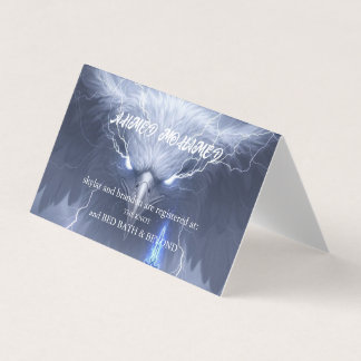 Minimalistische Geschenkregistrierungskarte für Ba Visitenkarten