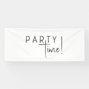 Minimalistische geschlechtsneutrale Geburtstagsfei Banner