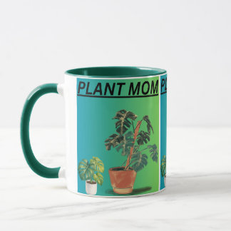 Minimalistische getopfte Monstera-Blatt-Ästhetik-P Tasse