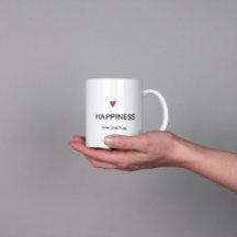 Minimalistische Glück-Tasse