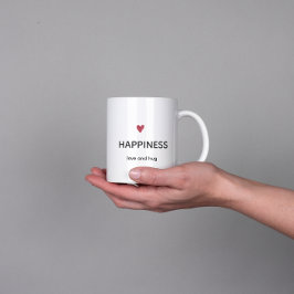 Minimalistische Glück-Tasse Kaffeetasse