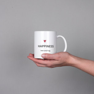 Minimalistische Glück-Tasse Kaffeetasse