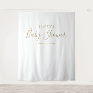 Minimalistische Gold Baby Shower Kulisse Wandteppich