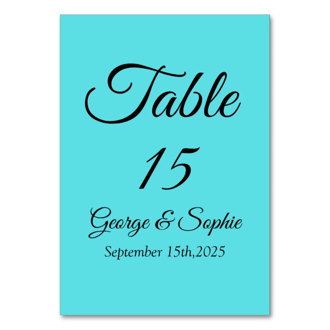 Minimalistische Gold-Tischnummer für Veranstaltung Tischnummer (Vorderseite)