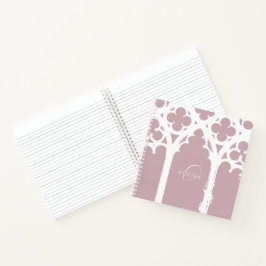 Minimalistische gotische Fensterkalligrafie in hel Notizbuch