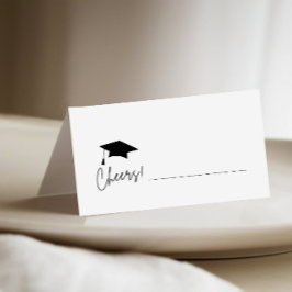 Minimalistische Graduierungshülse einfüllen Platzkarte