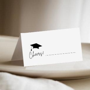 Minimalistische Graduierungshülse einfüllen Platzkarte