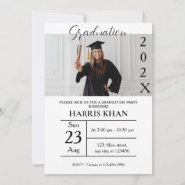 Minimalistische Graduierungspartei Einladung