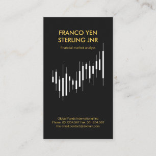 Minimalistische Grafik der Kreativen Börse Visitenkarte