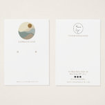 Minimalistische Grafikkarte mit Bildvorlauf<br><div class="desc">Minimalistische Illustration für Ihre personalisierte Earring Display Card. Wählen Sie die Schaltfläche ''' Anpassen'',  um die Textgröße,  die Textfarbe und diese Karte für sich selbst zu personalisieren.</div>