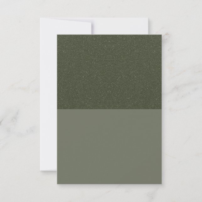 Minimalistische Green Card mit zwei Tonen Moos - i Karte (Vorderseite)