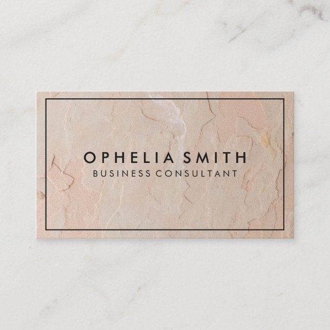 Minimalistische Grenze | Textilindustrie Visitenkarte (Vorderseite)