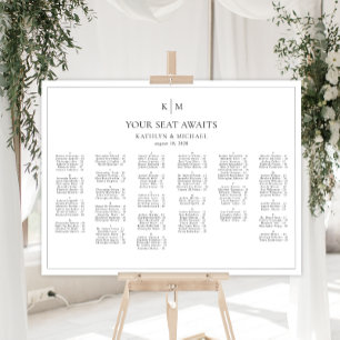 Minimalistische Grenzhochzeit Poster